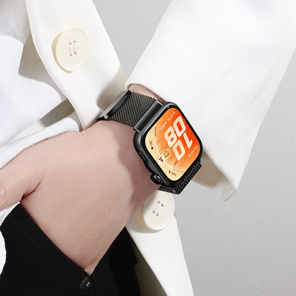Stainless Steel Milanese Loop Strap – Magnetic Bracelet