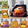 Cute Cartoon Printed Blanket Picnic Blankets Warm G-GarfieldS Blanket Soft and Comfortable Blanket Home Travel Birthday Gift 1