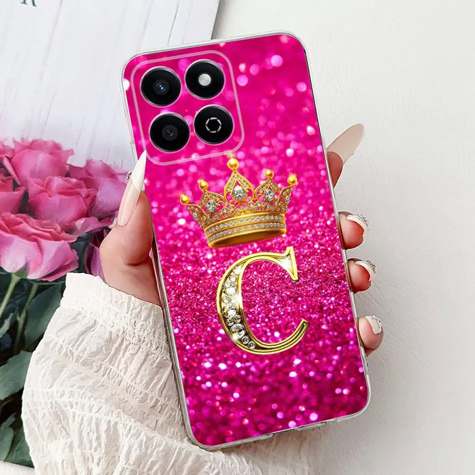 Fashion Letter Clear TPU Slim Soft Silicone Phone Case Bumper