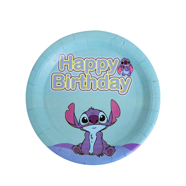 Lilo Stitch – ensemble de vaisselle jetable, décorations d'anniversaire,  assiettes en papier, banderole, nappe, ballon, fournitures de fête pour  garçons et adultes - AliExpress