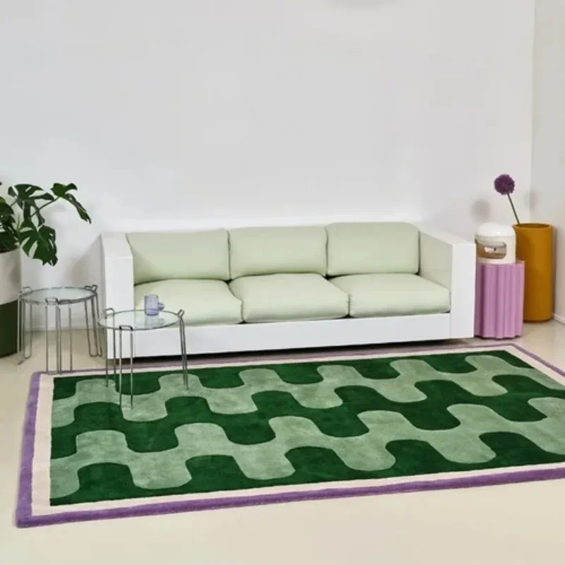 Carpet for Living Room Modern Fashion IG Chessboard Advanced Bedroom Large Area Decorative Rug Thick Trendy Art Mat Ковер Tapis