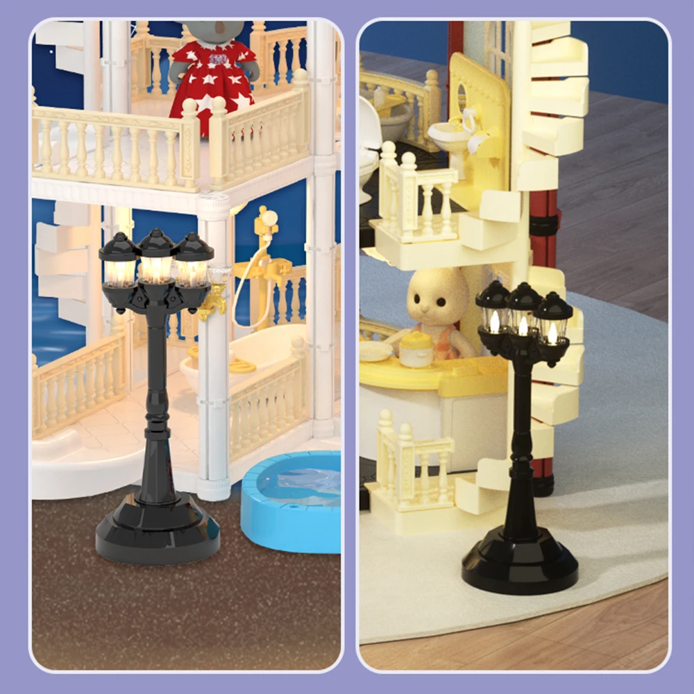 Miniature Items Furniture Family Toy Dollhouse Livingroom Bathroom Kitchen Classroom Set Pretend Creative Ideas Kids Toy Gift 6