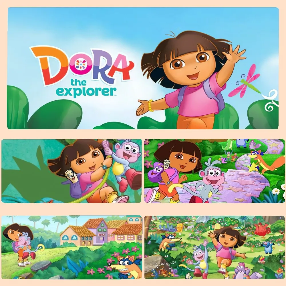 Cartoon D-Dora The E-Explorer Mousepad Large Gaming Compute Gamer Pc Keyboard Mouse Mat