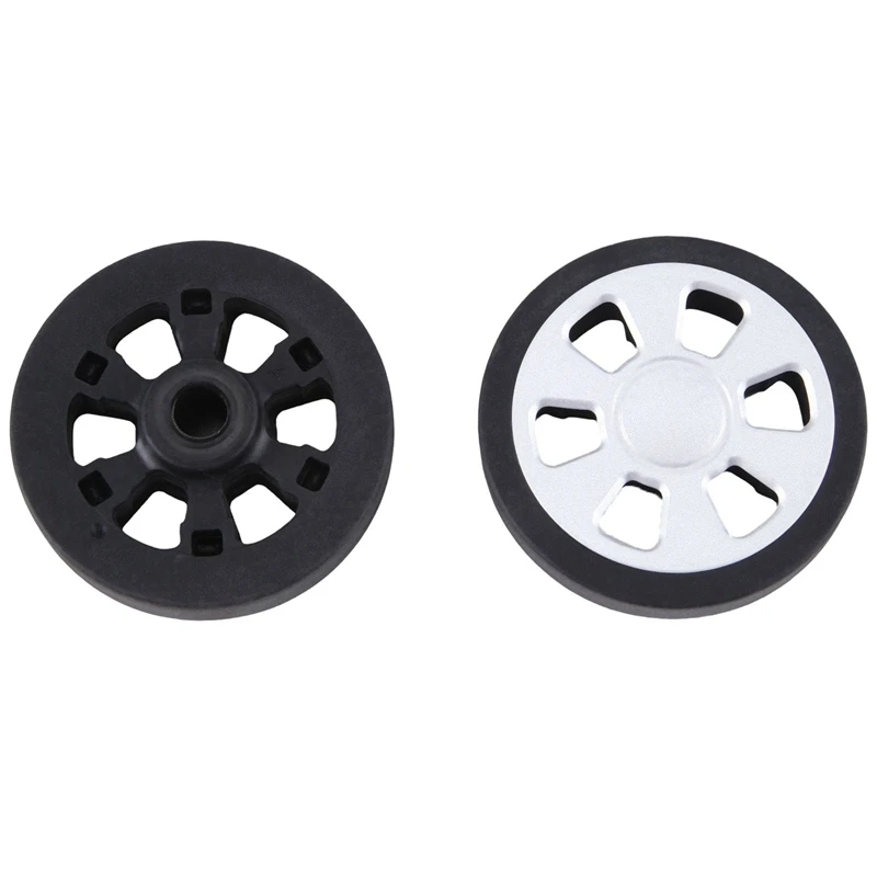 60X11mm Luggage Wheel Replacement Wear Resistant PU Caster Luggage Double Wheel 8Mm