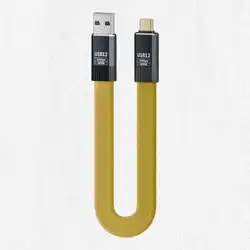 High - Speed USB 3.2 Type - A to Type - C Cable - 36W Fast Charging & 10Gbps Data Transfer - 50cm (Yellow)