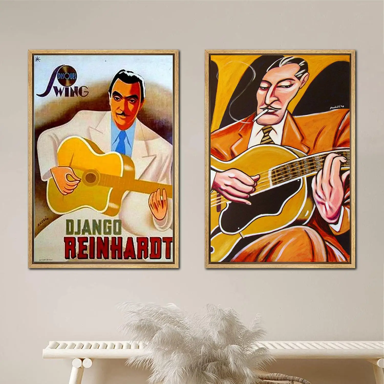 Django-Reinhardt 포스터, 페인팅, 24x36, 월 아트, 캔버스, 포스터, 방 장식, 현대, 가족, 침실 장식, 아트, 벽 장식