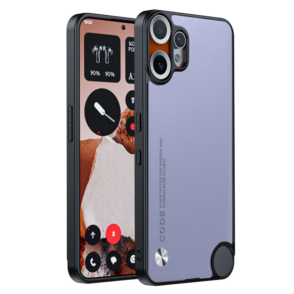 Luxury Fiber Texture PU-Leather Shockproof Phone Case