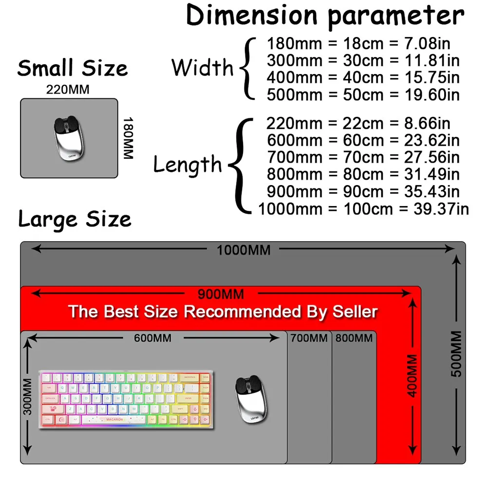 Large Gaming Mouse Pad Gamer Big Mouse Mat Computer Locking Edge MousePad 90x40cm Keyboard Desk Black and White Mice Pad