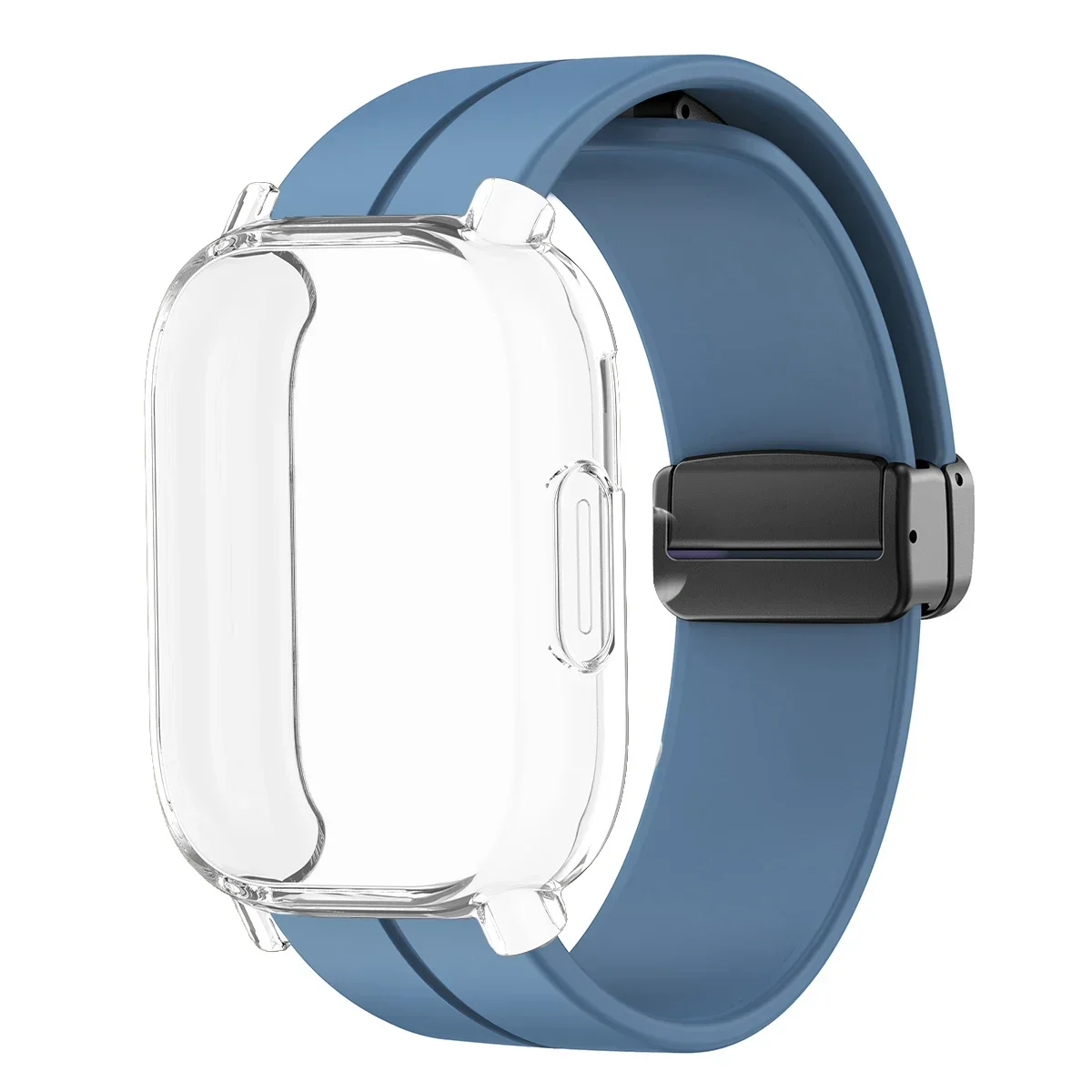 Enhanced TPU Case with Silicone Strap for Smartwatch Protection and Style