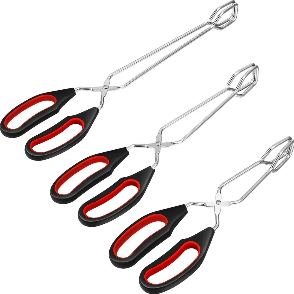 Long Handled Barbecue Scissor Tongs 1