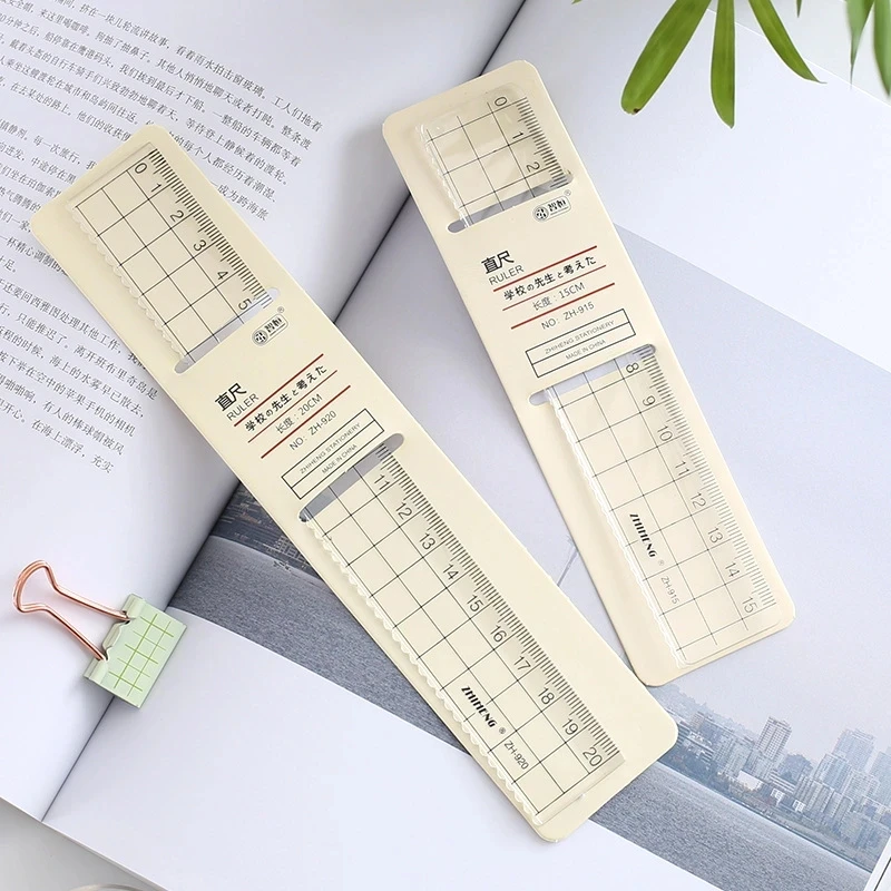 Ruler 15cm 18cm 20cm Acrylic Ruler Square Stationery Drawing Office School Supplies 1pc