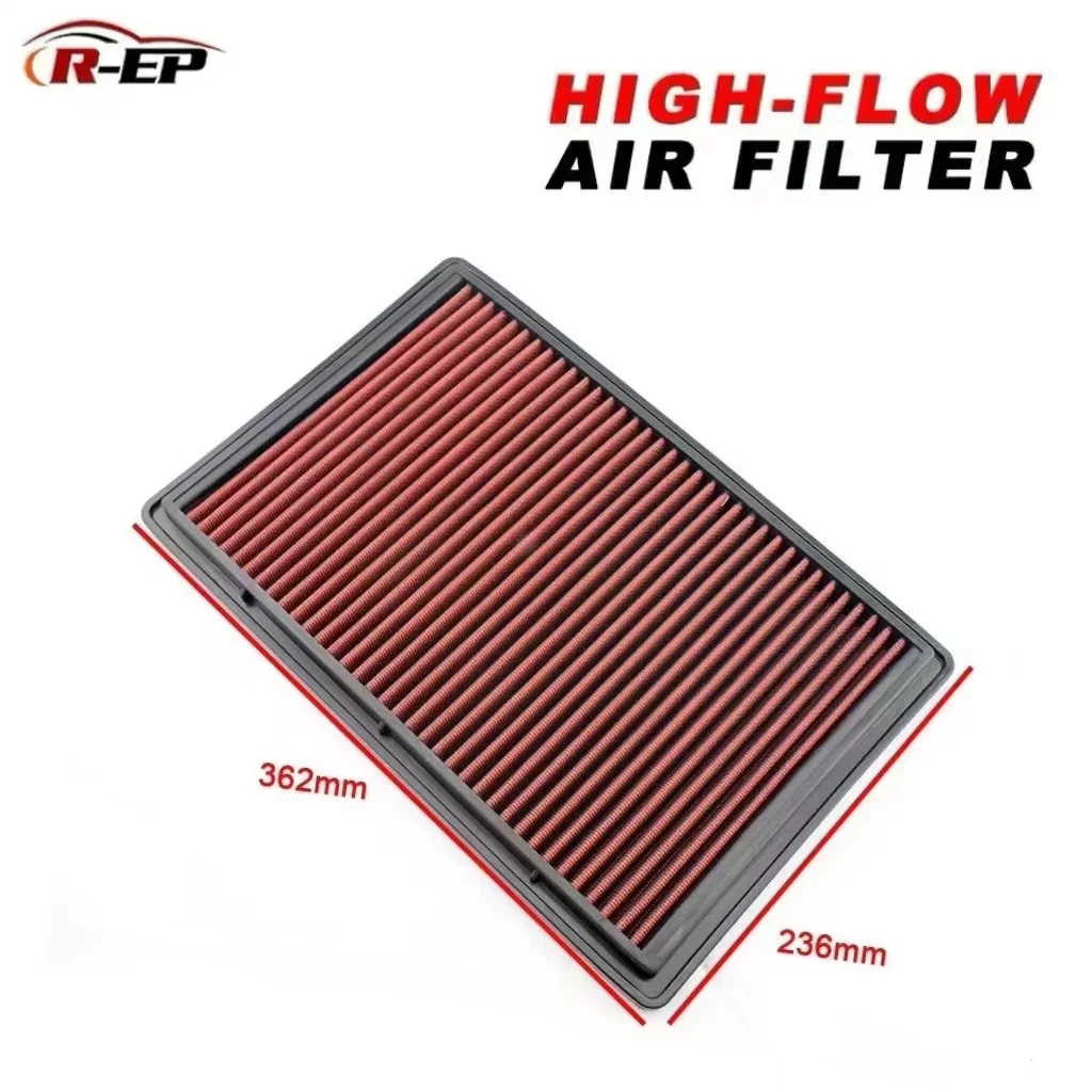 Replacement Panel Sport Air Filter For Mitsubishi Pajero 3 4 Shogun Montero V6 2000- Washable High Flow