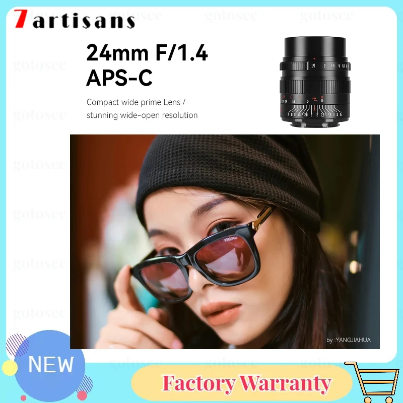7 Artigiani Lense Aps-C 24Mm F1.4 Obiettivo Per Primes Umanistici Ad Ampia Apertura Per Fotocamere Sony E Canon Eos-M Rf Fujiffx M4/3 Nikon Z