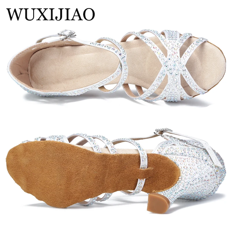 Latin dance shoes ladies Cuban high heels 9 cm salsa dance shoes