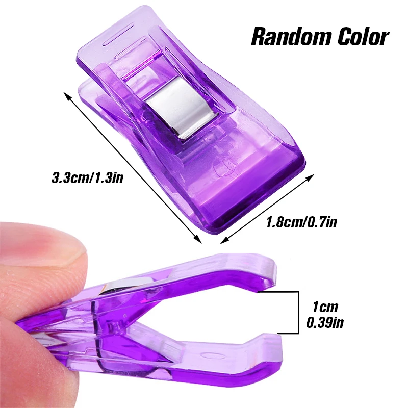 바느질 뜨개질 클립 패브릭 퀼팅 공예 홈 오피스 용품, 혼합 플라스틱 클립 홀더, DIY 패치워크, 50 개/백