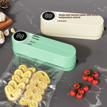 Mini Wireless Vacuum Sealer Rechargeable Food Preservation Sealing Machine with Bags & Pump for Home Kitchen Use 1