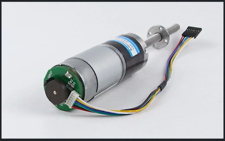 12v 24v 100kg. Cm duży moment obrotowy planetarny DC redukcji silnik z enkoderem M8 śruba gwintowana pręt