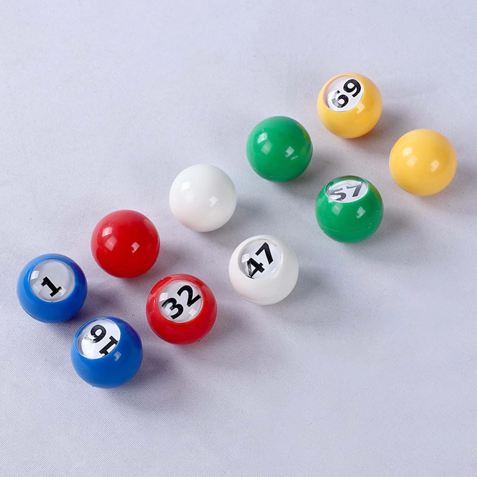 30Pcs Bingo Ball Portable 1-30 Numbers For Market Parties Camping