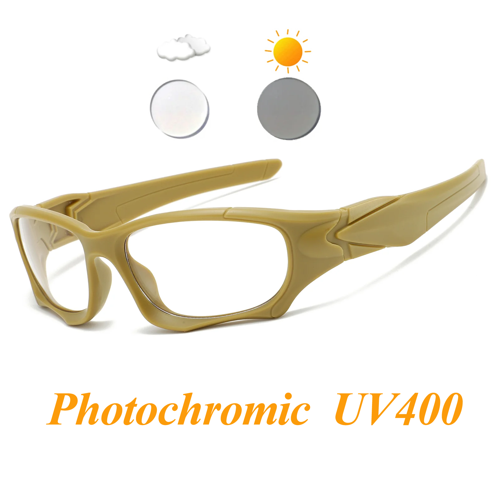 신형 전술 위장 고글 변색 자전거 선글라스 남녀 야외 스포츠 선글라스 자전거 타기용 안경