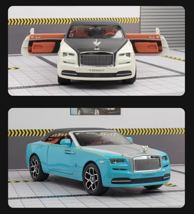 1:24 Rolls-Royce Dawn Alloy Sport Car Model Toy Car Simulation Diecasts Toy Vehicles Sound And Light Collection Toy For Boy Gift 19 1:24 Rolls-Royce Dawn Alloy Sport Car Model Toy Car Simulation Diecasts Toy Vehicles Sound And Light Collection Toy For Boy Gift