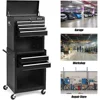 Large-scale Rolling Tool Chest - Removable Top Box Large Bottom Cabinet with Casters and Lock System Tool-Box Heighten 6-Drawer 4