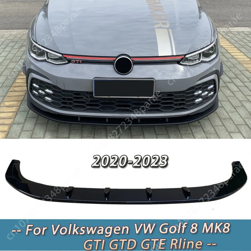 Для Volkswagen VW Golf 8 MK8 GTI GTD GTE Rline 2020 2021 2022 2023 передний бампер, спойлер для губ, нижние боковые разветвители, Защита Крышки