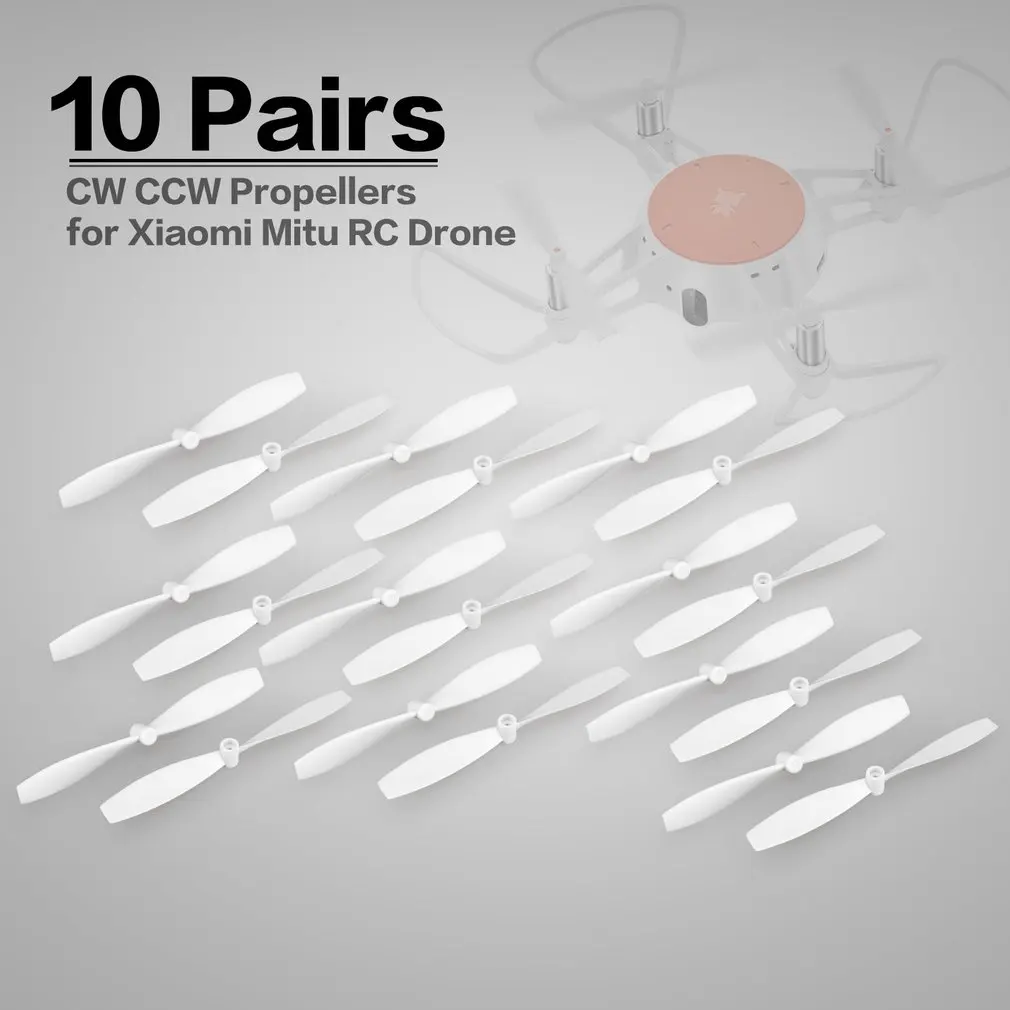 

10 Pairs CW CCW Propellers Mini Props Blades Spare Parts Accessories for Xiaomi Mitu RC FPV Drone Quadcopter Aircraft UVA