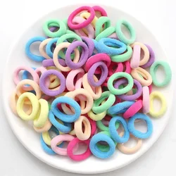 Vibrant Nylon Elastic Hair Bands - Colorful Ponytail Holders & Scrunchies - 100pcs (Colors 1)