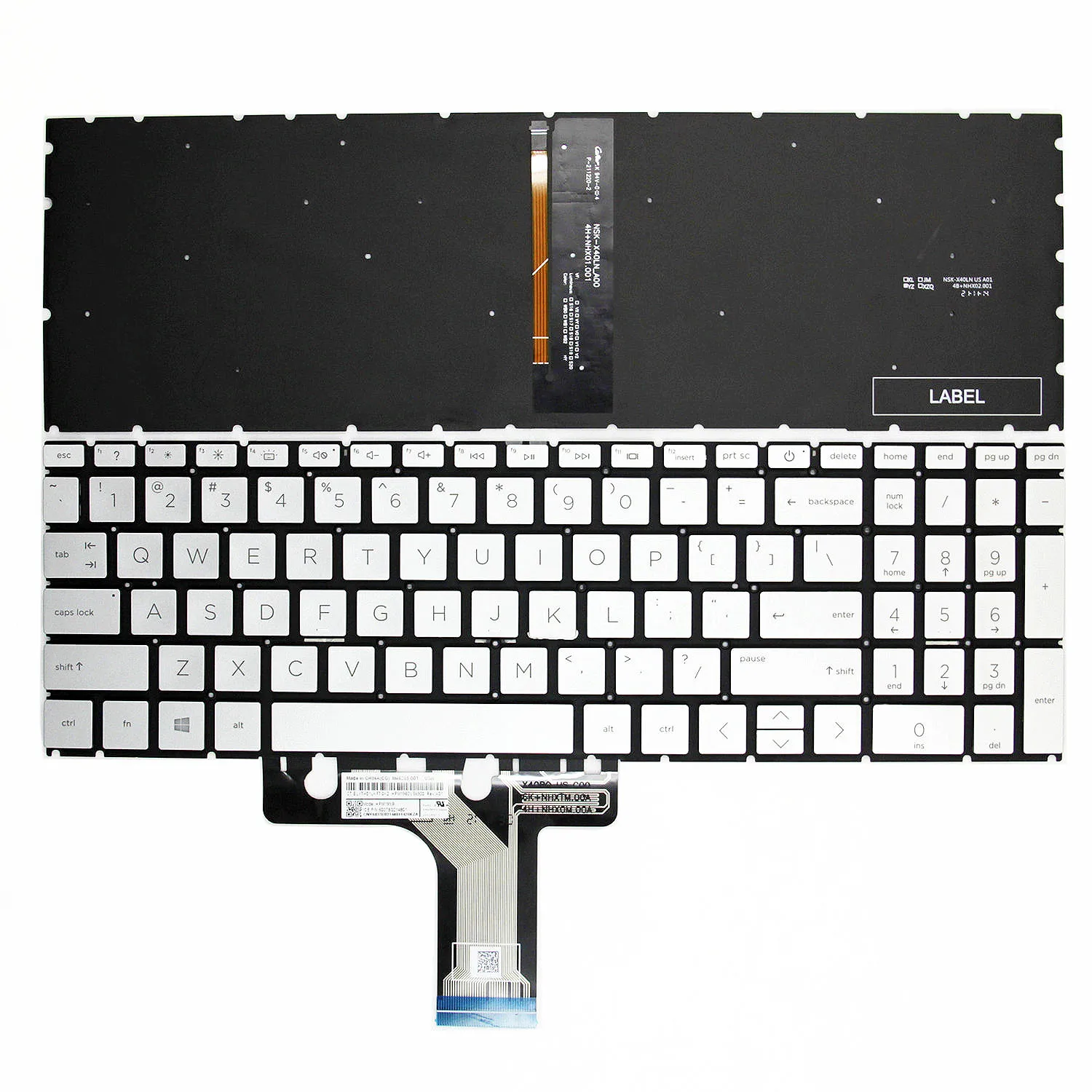 Nuovo Us Russo Francese Retroilluminato Per Hp Pavilion 15Eh 15-Eh 15-Eg 15-Eh0000 15M-Eh 15M-Eg 15Z-Eh Tpn-Q246 Tpn-Q245 Tastiera Ru Fr