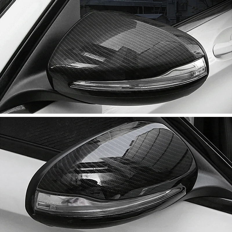 

Car styling ABS Carbon fiber for Mercedes Benz C E class W205 W213 GLC X253 rearview mirror frame door mirror covers accessories