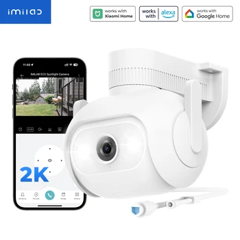 IMILAB EC5 Floodlight Camera 3MP 2K Outdoor Security Surveillance Color Night Vision  Human Tracking  360° PTZ Auto Deterrence 1