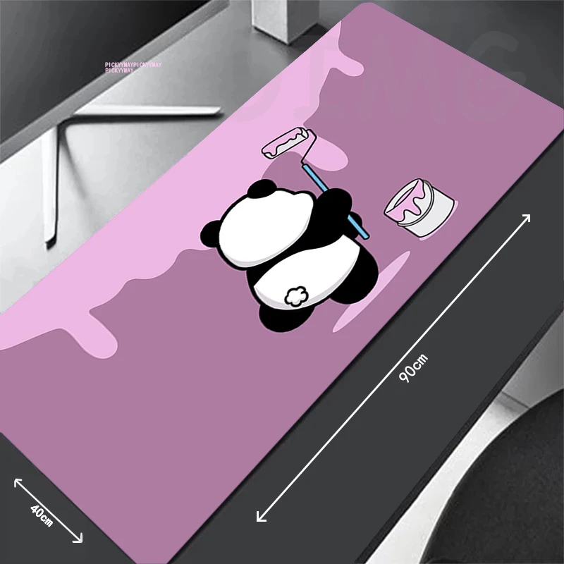 

Panda 80x30cm XXL Lock Edge Mousepads Non-Slip Large Gaming Mousepad Keyboard Mats Mouse Mat Beast Desk Pad For Gift Mouse Pads