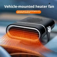 Chauffage de voiture portable 12 V 120 W, ventilateur de chauffage et de refroidissement rapides avec 360 °   Rotation, dégivreur désembueur, allume-cigare enfichable 1