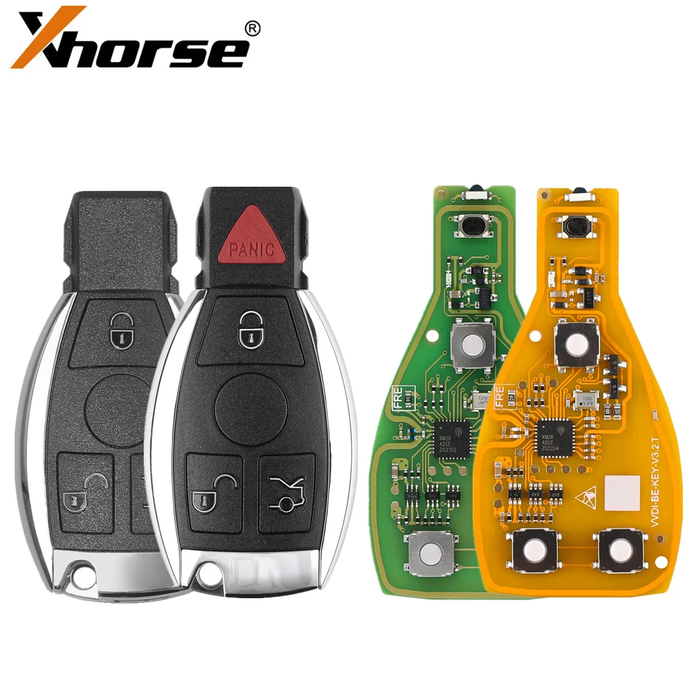 Xhorse VVDI BE Key Pro Version améliorée avec coque de clé intelligente 3 boutons/4 boutons pour Benz