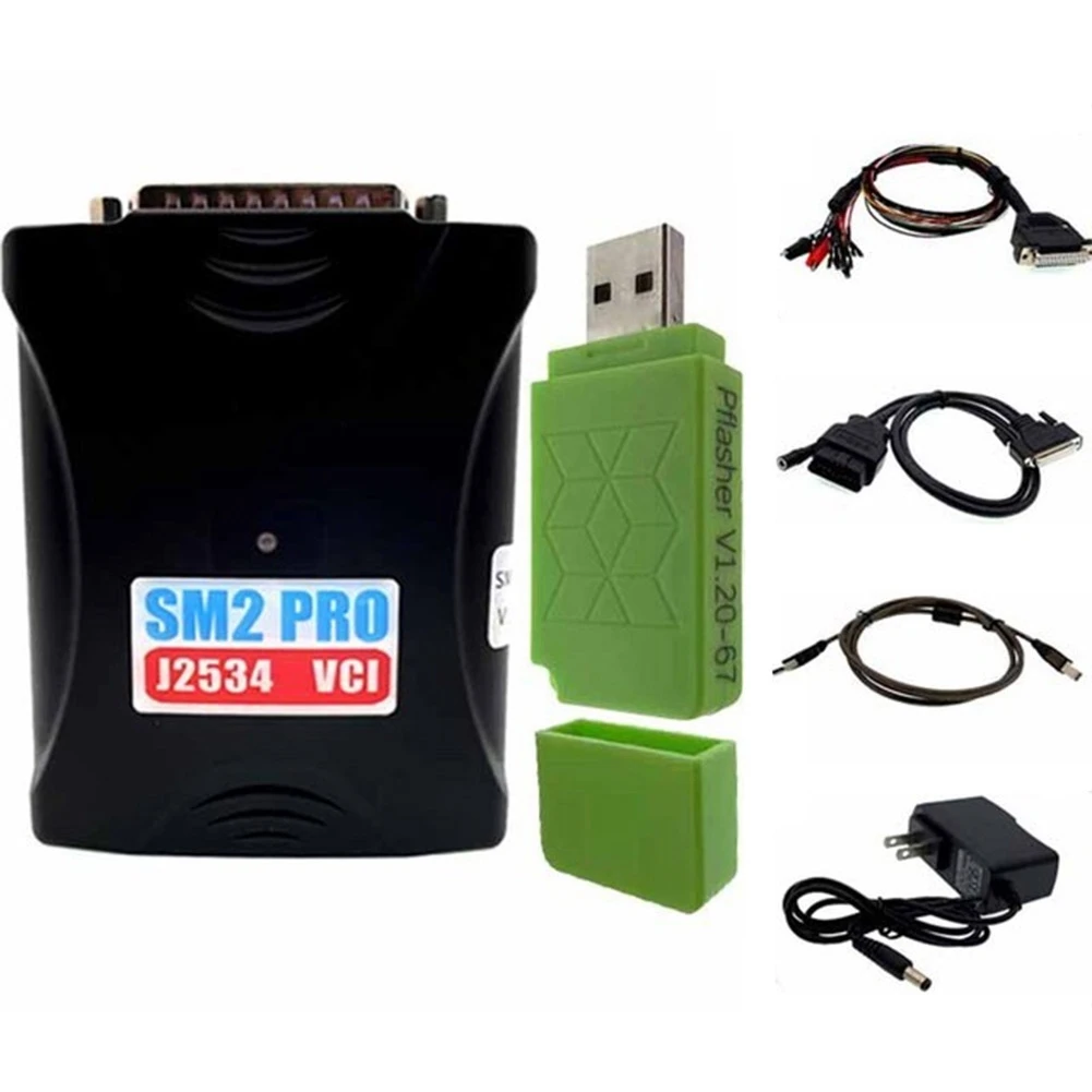 

Программатор Ecu Sm2 Pro J2534 Vci, считывающее устройство Scanmatik 2 Pro Flash 67 в 1, настольное устройство для диагностики автомобиля, вилка стандарта США