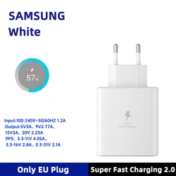 Samsung Super Fast Charger - 45W USB - C, White - White EU Plug