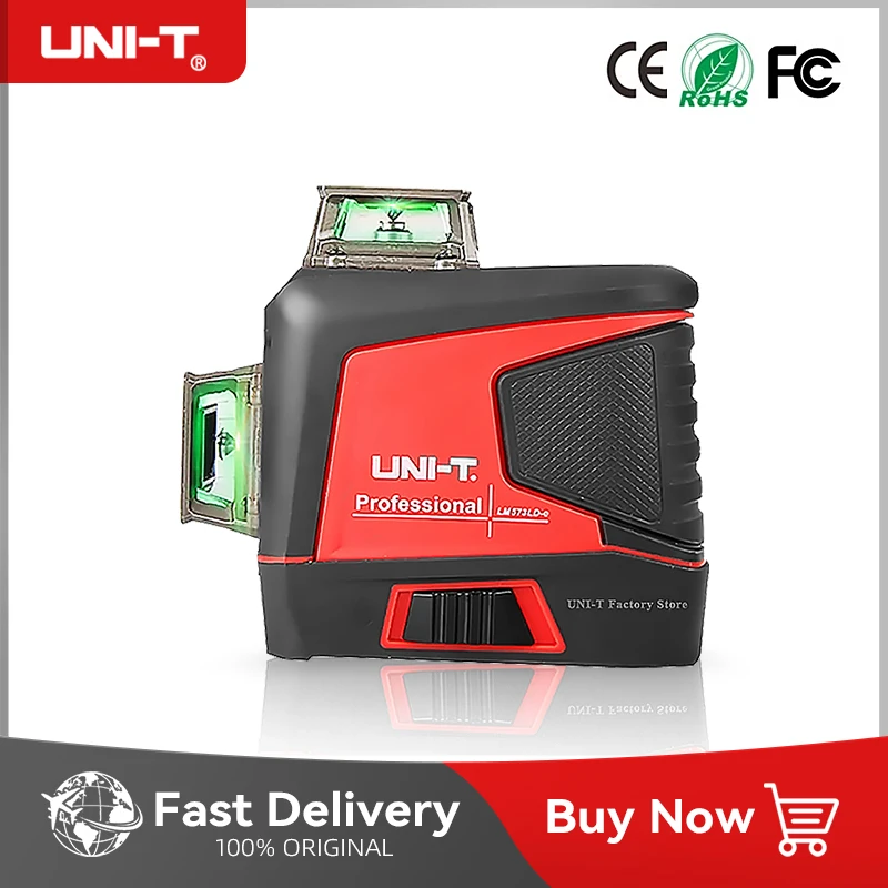 UNI-T LM576LD-e 16/12 Lines 4D Laser Level green line SelfLeveling 360 Horizontal And Vertical Super Powerful Laser level green laser level