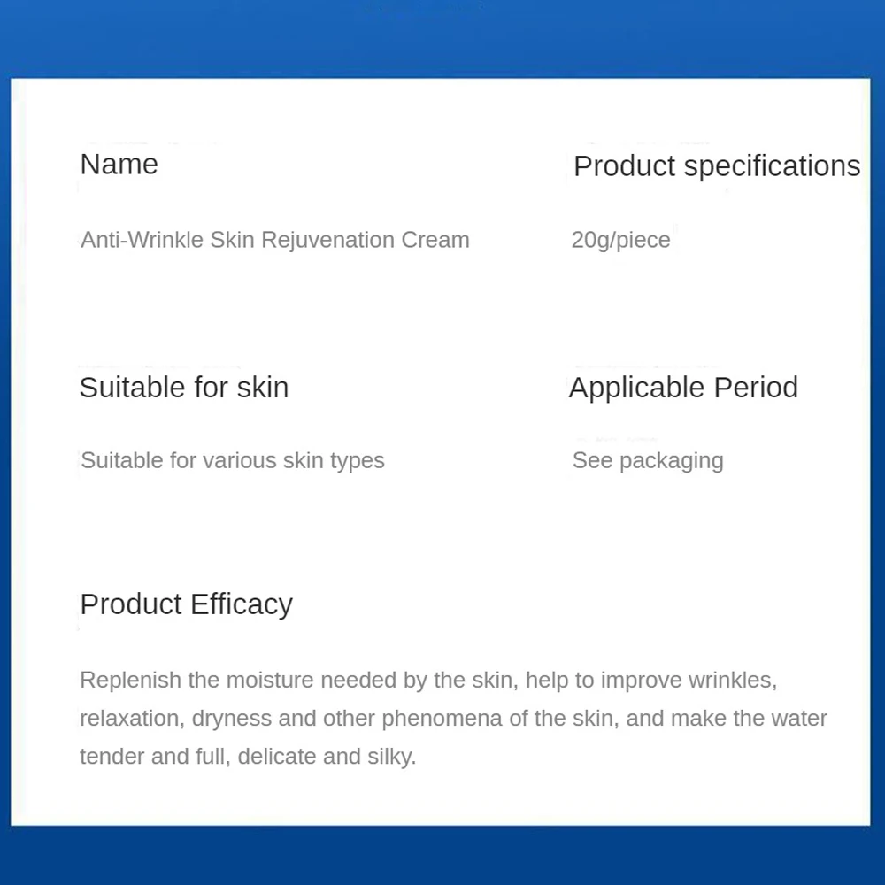 المضادة للتجاعيد تجديد كريم وجه ترطيب ترطيب تقليل...