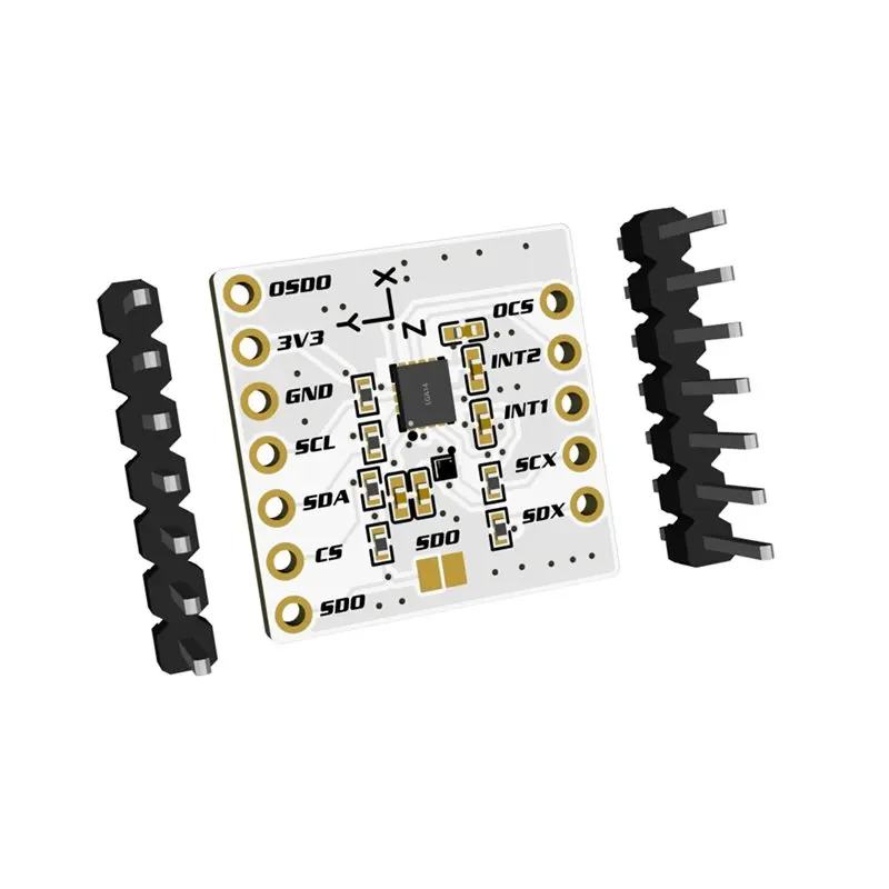 Slimevr 트래커 및 Smol 슬라임 트래커용 T23C 호환 10PCS LSM6DSV+ QMC6309 모듈 교체 ICM-45686+ QMC6309 Mo
