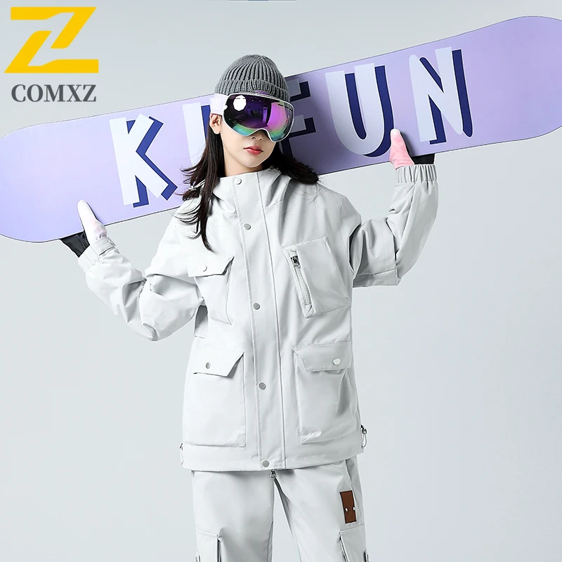 EiAO 3-in-1 Jacket Detachable Winter Thermal Windbreaker with Down Inner for Hiking Travel Camping Men Women Waterproof Coat