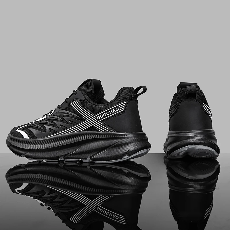 Men's Comfortable Casual Sneakers, Soft and Comfortable Upper, Fabric Lining with Cloth Insole, Breathable Lace-Up Round-Toe Sneakers for All Seasons, Sporty Style