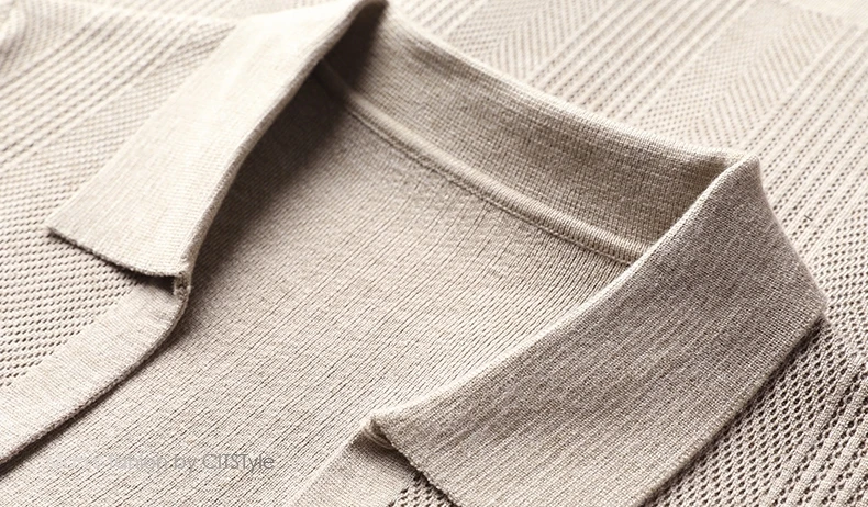 Mode brief geprägte tasche männer strickjacke high-end-marke komfort gestrickte einfarbig revers pullover mantel lässig neue trend schal – Detail 14