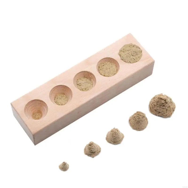 X90F Wooden Moxa Cone Maker Mold Moxa Rolls Making Tools for Beginners Adults Teens