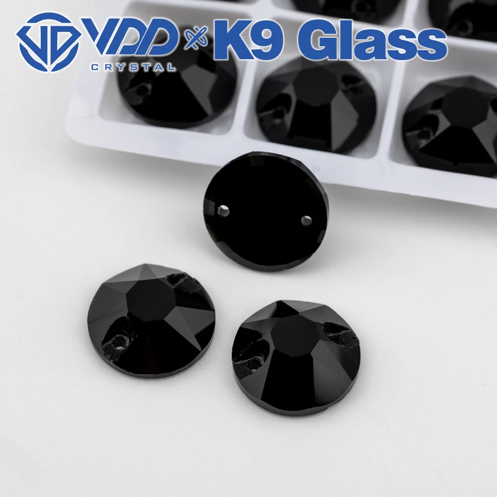 VDD 8 große 8 kleine mehrfarbige hochwertige K9-Glas-Strasssteine zum Aufnähen, Kristall-Nähsteine mit flacher Rückseite für Bekleidungsdekorationen – Detail 8