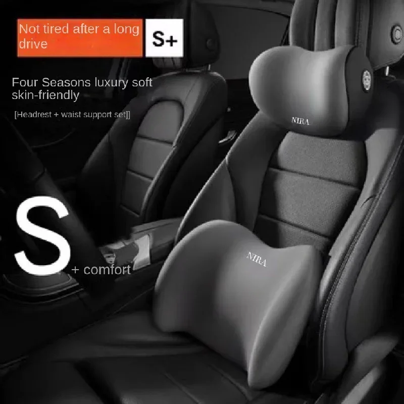 Ergonomic Car Neck & Lumbar Support Cushion Set