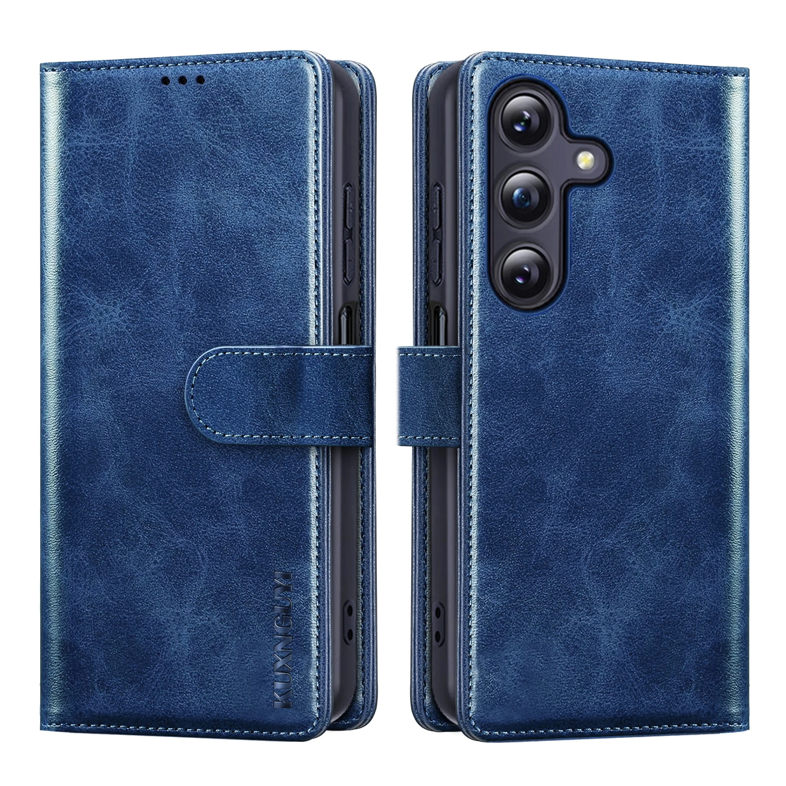 Leather Wallet Phone Case with Card Holder & Magnetic Flip Cover - Premium Protection