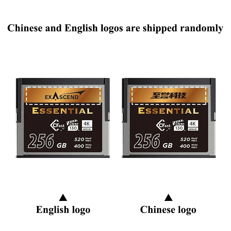 EXASCEND ESSENTIAL CFast 2.0 Memory Card VPG 130 CFAST Card EXASCEND ESSENTIAL CFast 2.0 Memory Card VPG 130 CFAST Card