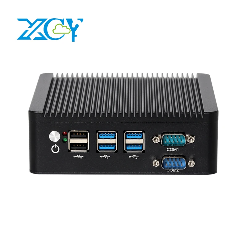 Mini Pc Computer Industriale Senza Ventola Intel Celeron N5100 4X Com Db9 Rs232 Rs485 Dual Lan Windows 11 Linux Thin Client Incorporato