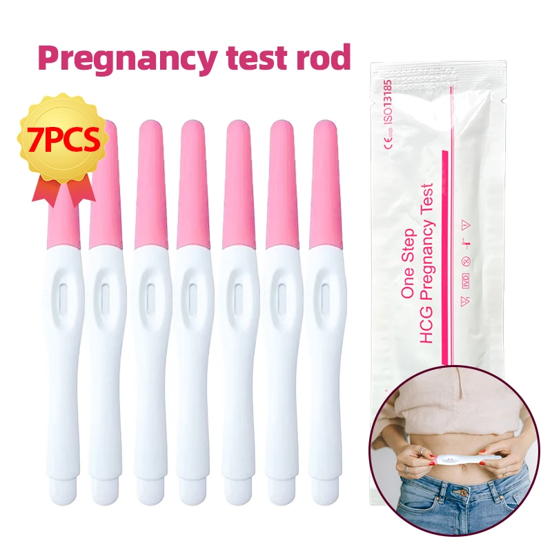 Pregnancy Test Pen HCG Testing Strip Female Urine Measuring Early Pregnancy Check Kit Women One Step 99% Accuracy 7pcs