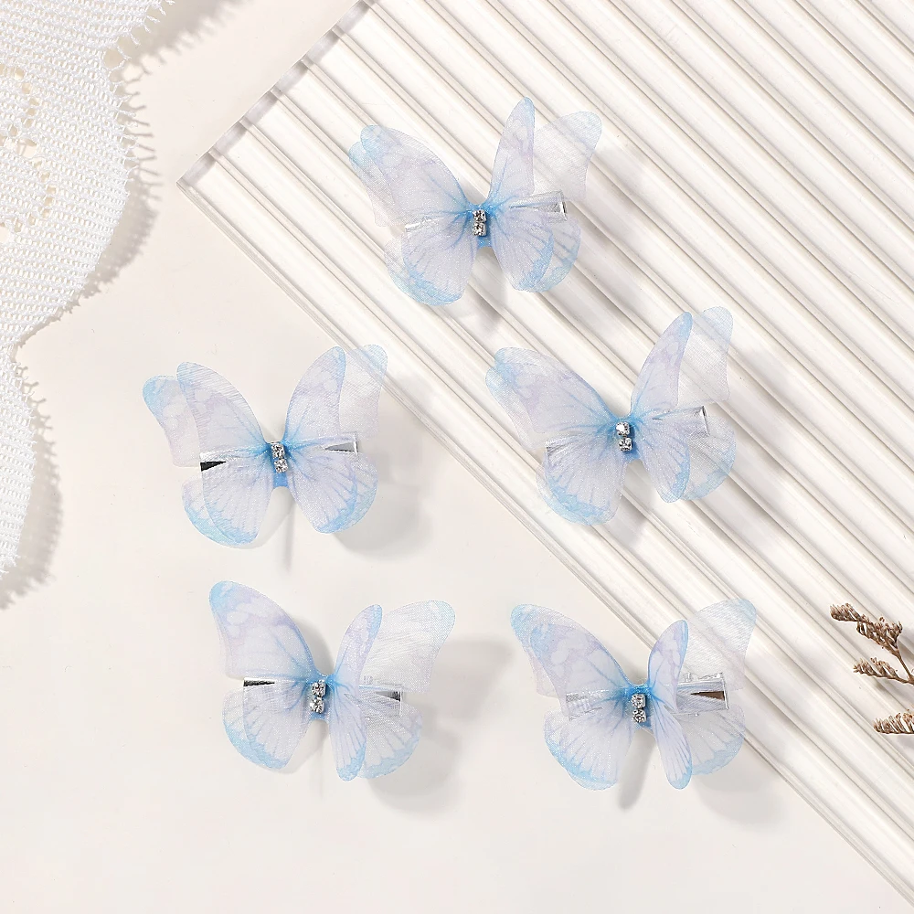 5 Stück Boutique Butterfly HairclipsThat Do Not Hurt Hair Handmade Hairgripes Damen Y2k Kopfschmuck Mode Haarschmuck – Detail 8